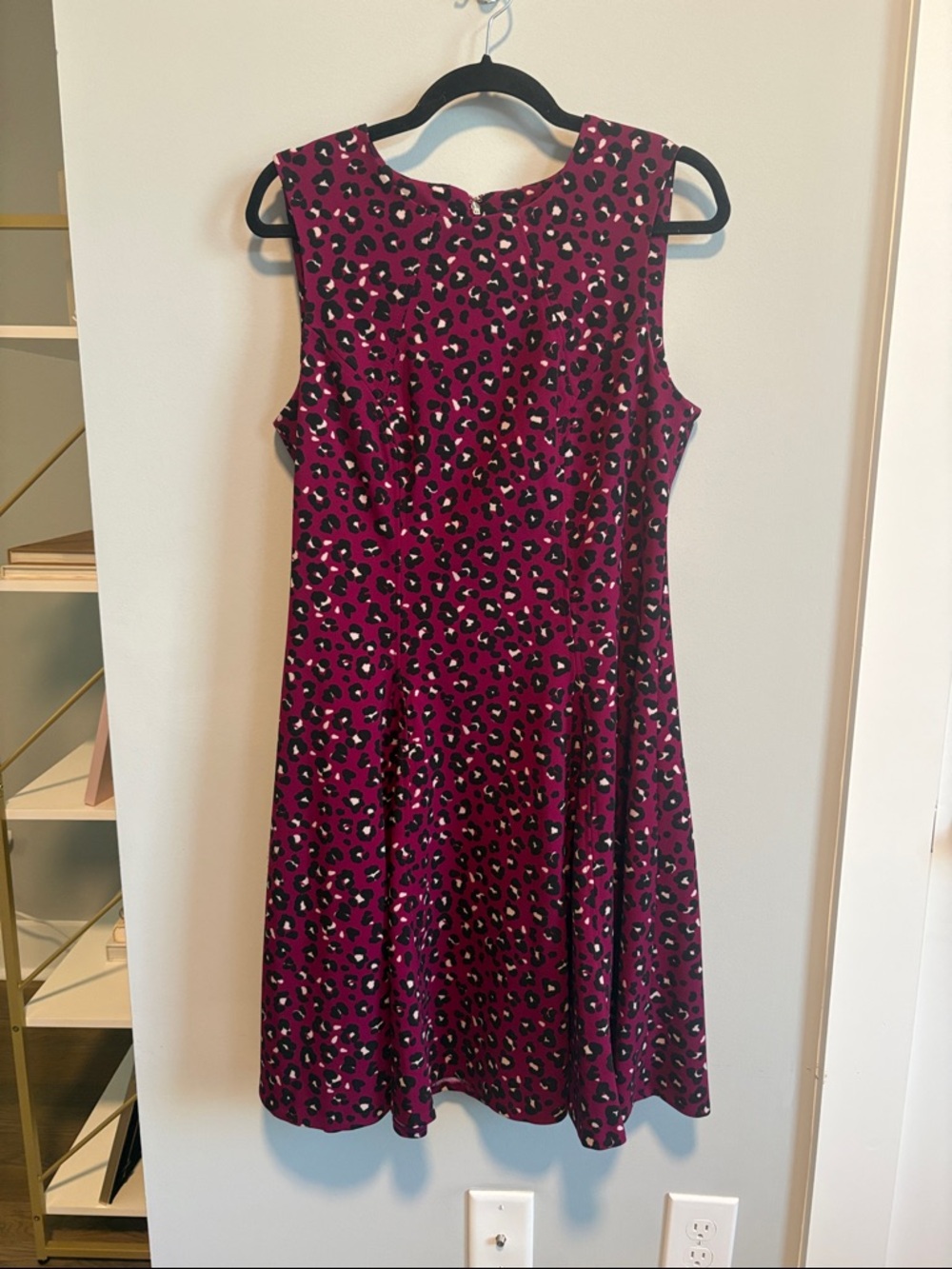 Tommy Hilfiger Magenta Leopard Print Dress